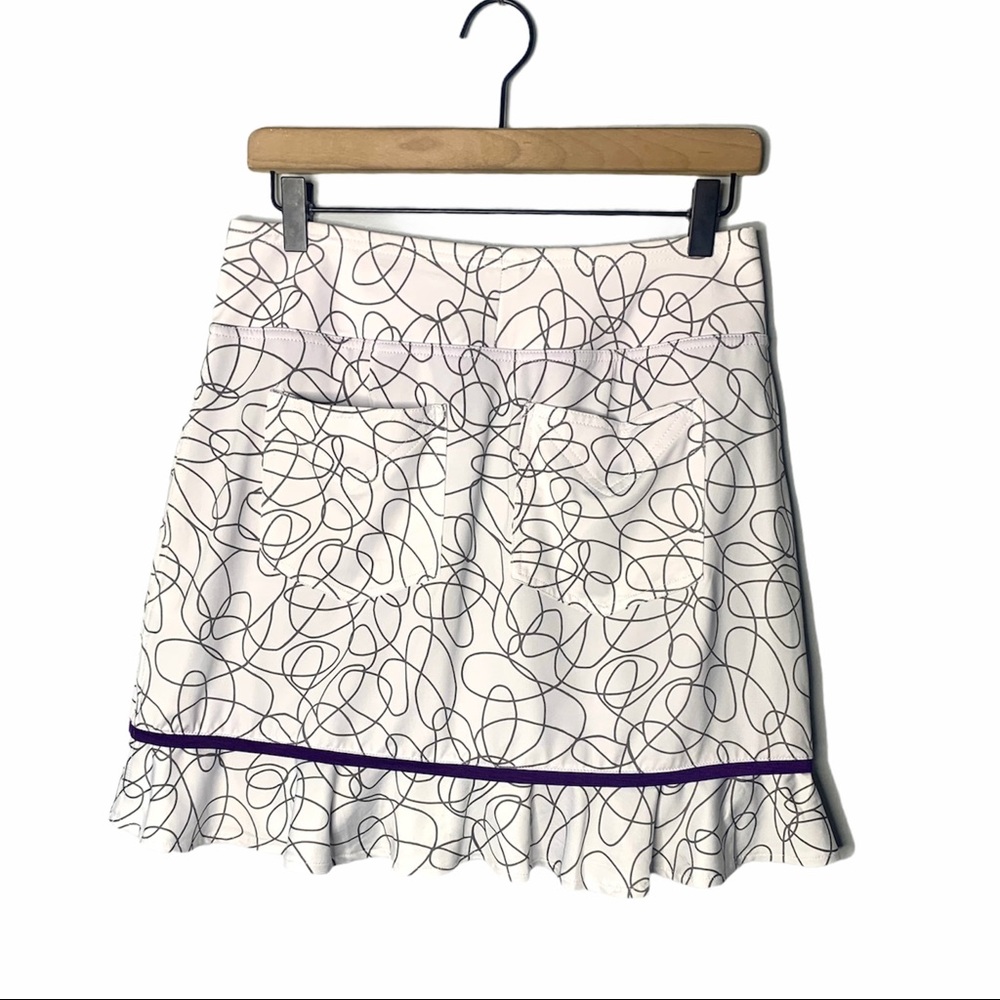 Jofit Sierra Swirl Piped Ruffle Golf Skort - Picture 5 of 6